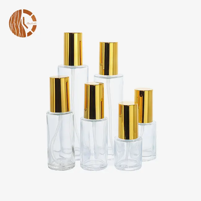 Cylindrical Glass Perfume Bottle